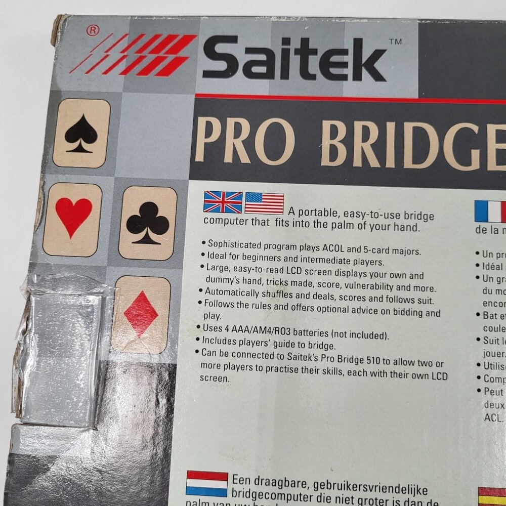 Saitek Pro Bridge 310 Electronic Handheld Portable Game System Boxed Tested - Picture 11 of 15